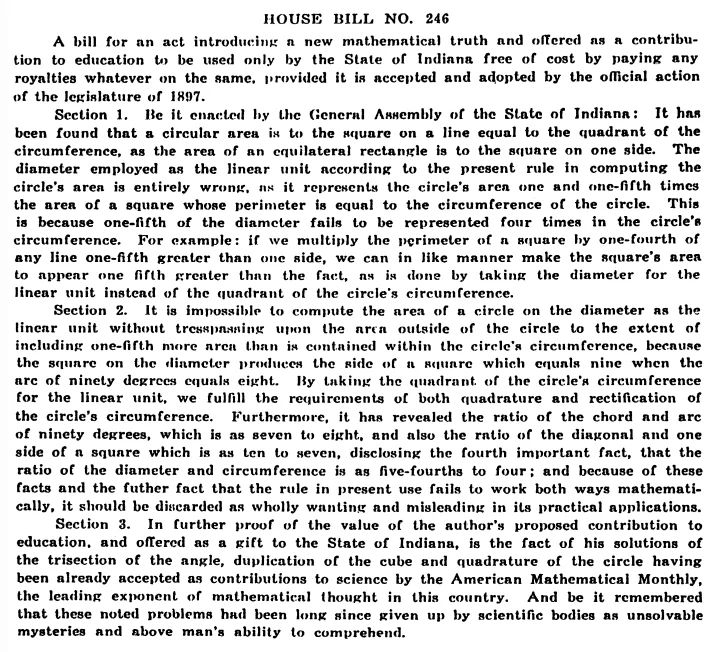 When does Pi = 3.2? How US senators almost followed the lead of the crazy Dr. Goodwin - Mathematics, Law, Interesting, Biography, USA, Longpost