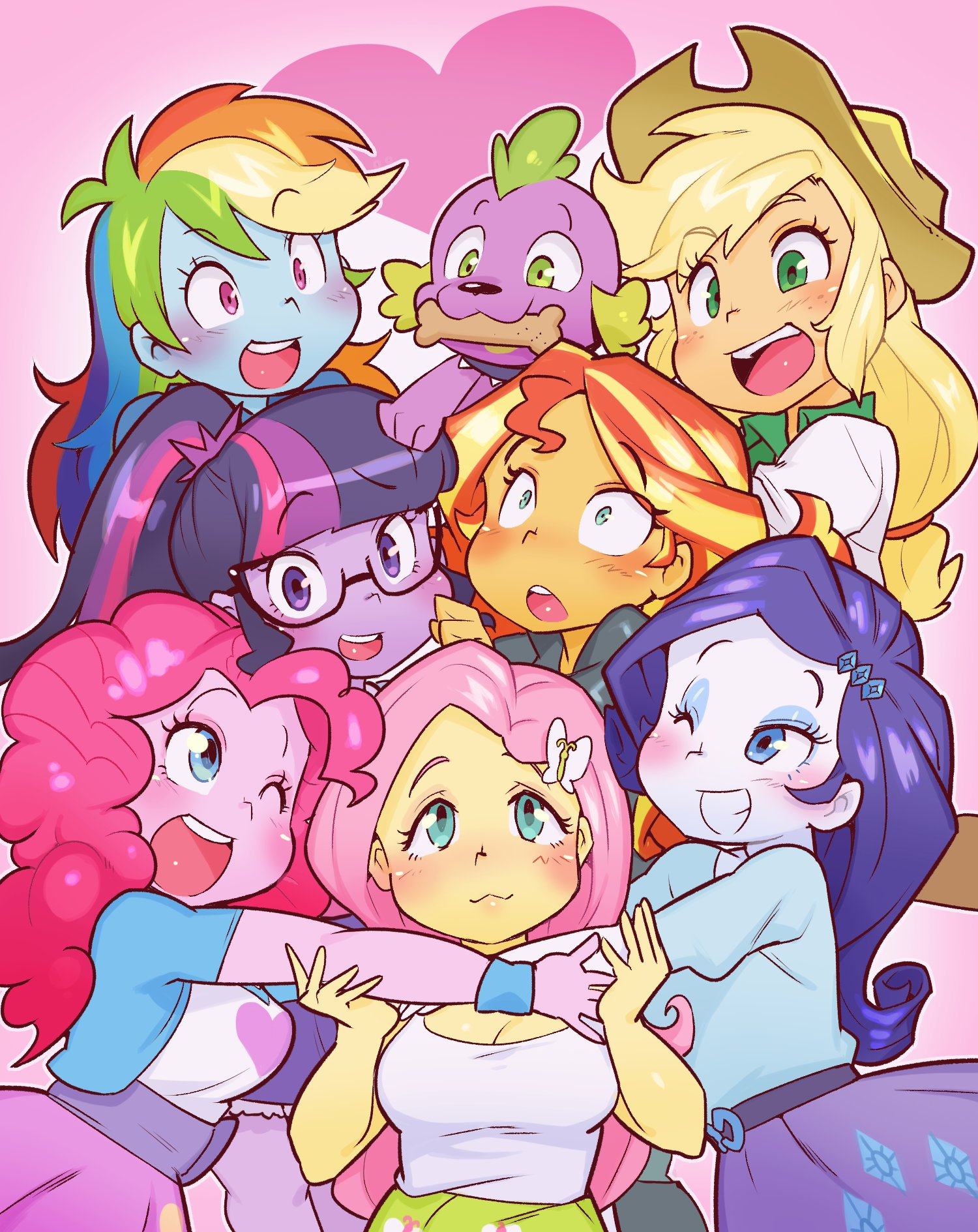 We got this Together - My little pony, Mane 6, Twilight sparkle, Rainbow dash, Applejack, Pinkie pie, Fluttershy, Rarity, Spike, Equestria girls