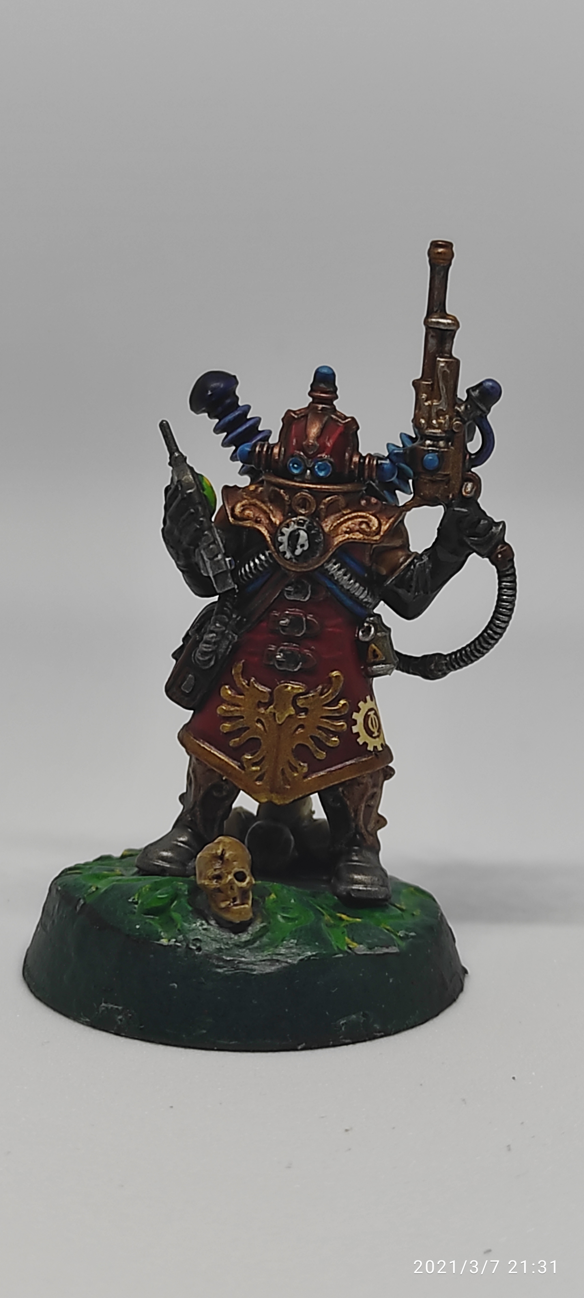 Another painting post - My, Warhammer 40k, Games Workshop, Techpriest, Mars, Wh miniatures, Wh painting, Skitarii, Adeptus Mechanicus, Blackstone Fortress, Hobby, Modeling, Longpost