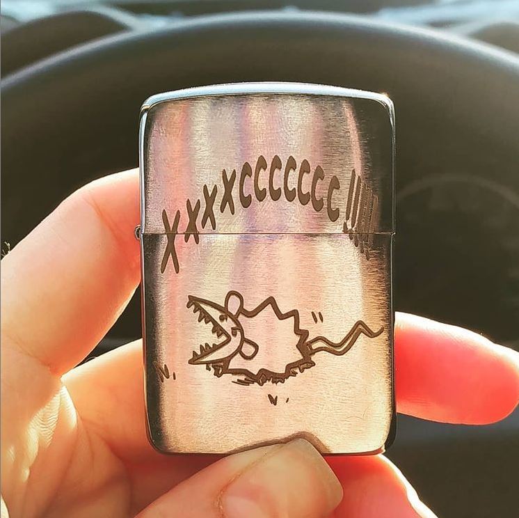 Hssssssss - the best gift! - My, Awoocomic, Opossum, Zippo, Lighter