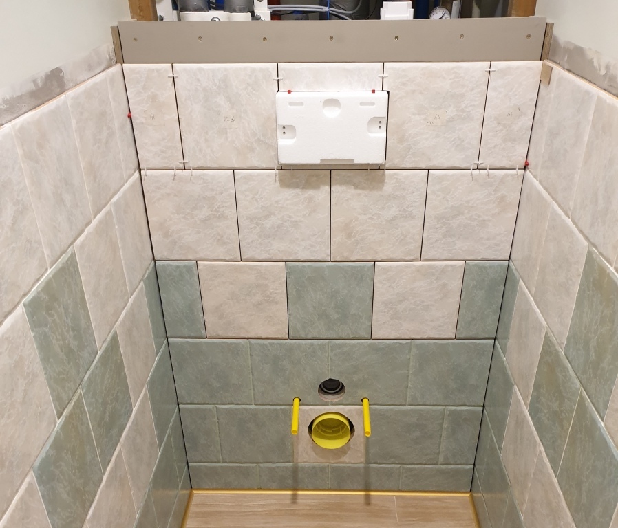 Installation of a removable back wall in the toilet - My, Toilet, Solution, Longpost