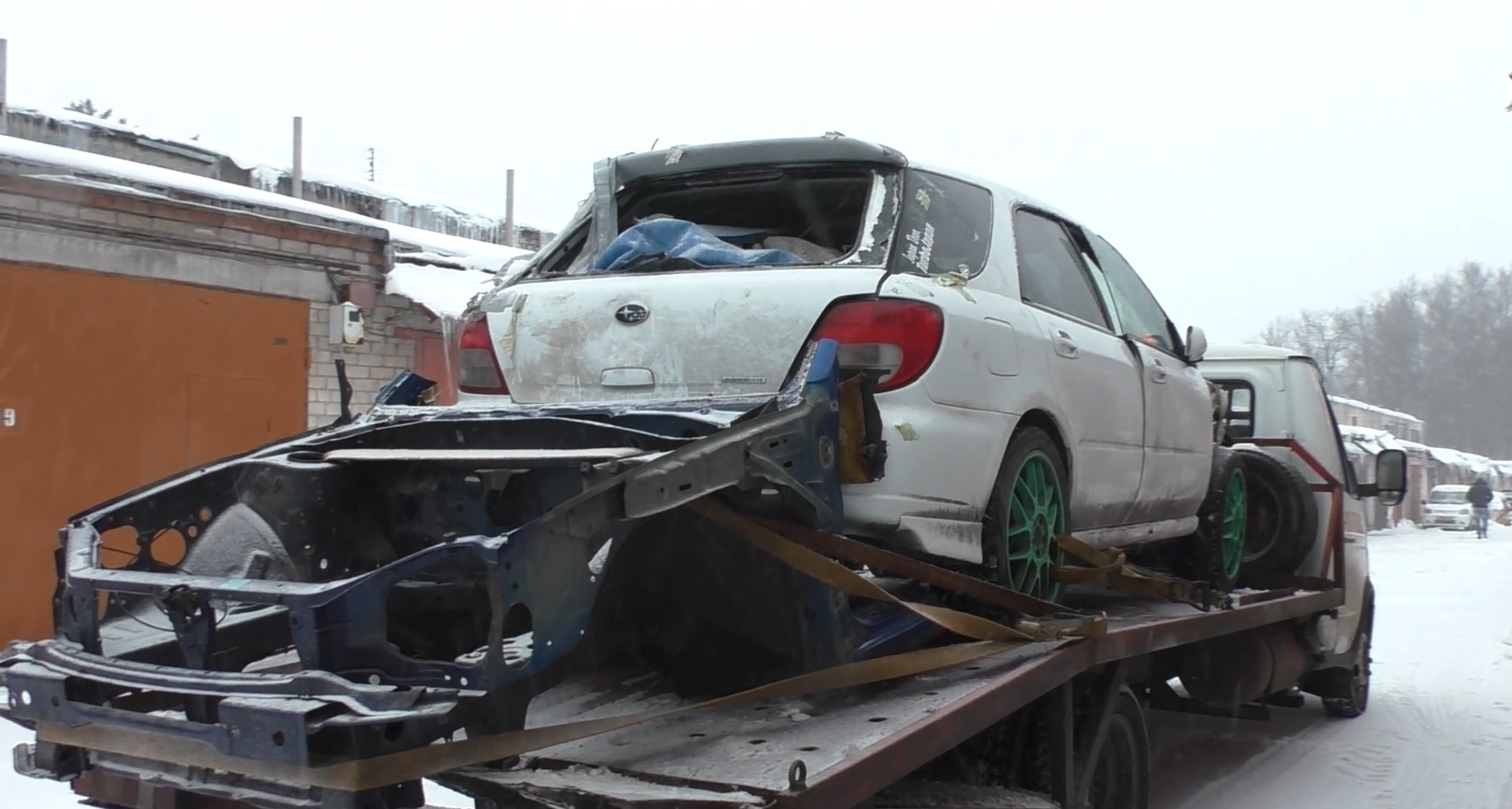 Subaru Impreza repair after an accident PHOTO - My, Subaru, Subaru impreza, Auto, Road accident, Crash, Autoselection, Repair, Garage, Video, Longpost