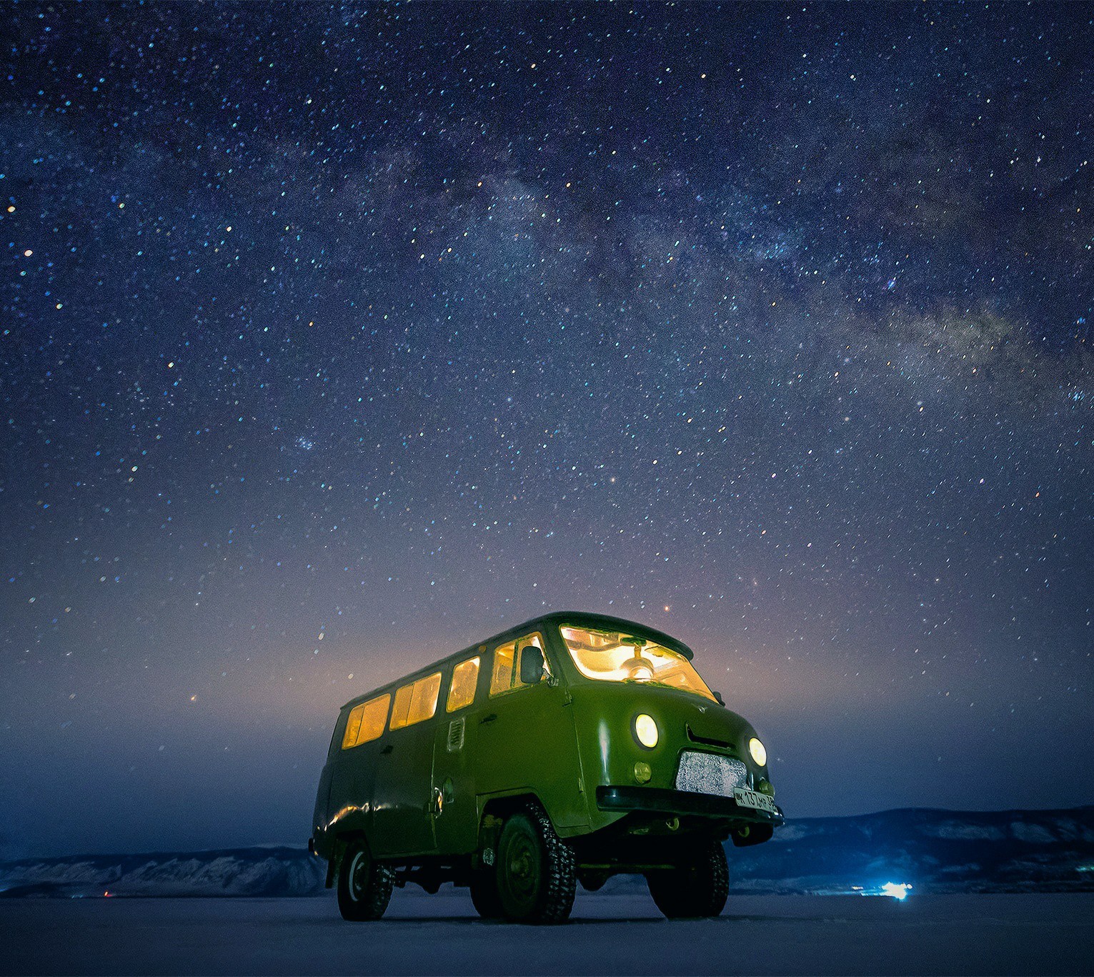 Research spacecraft UAZ-452 - UAZ loaf, Space, Milky Way, The photo, Astrophoto