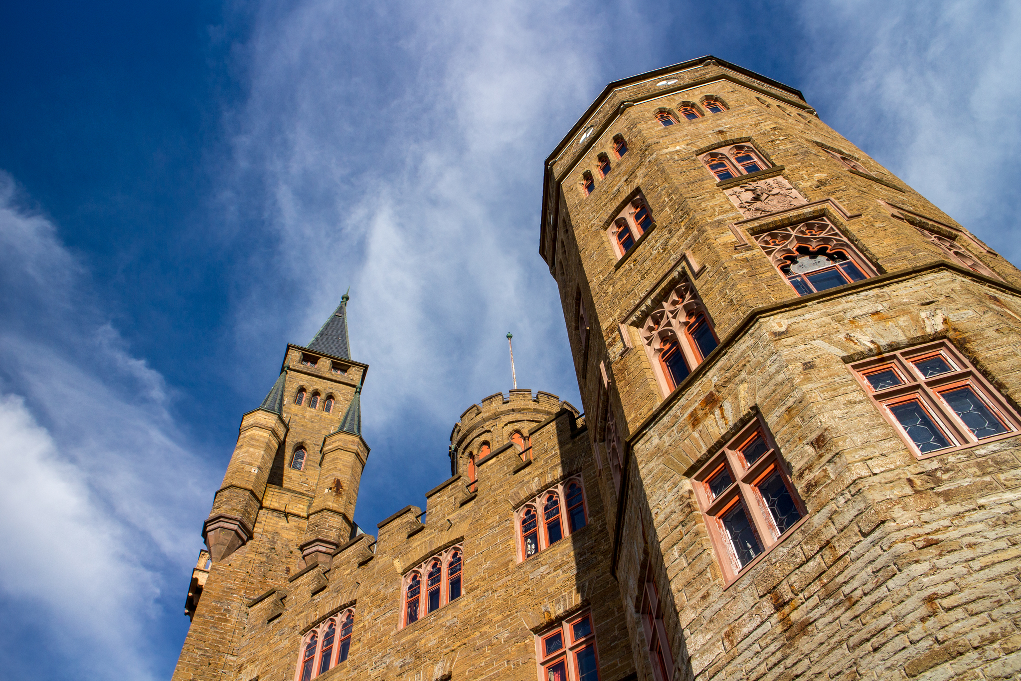 Hohenzollern Castle - My, Germany, Lock, Travels, Hohenzollern Castle, Landscape, Sky, Middle Ages, Prussia, Longpost, Fortification