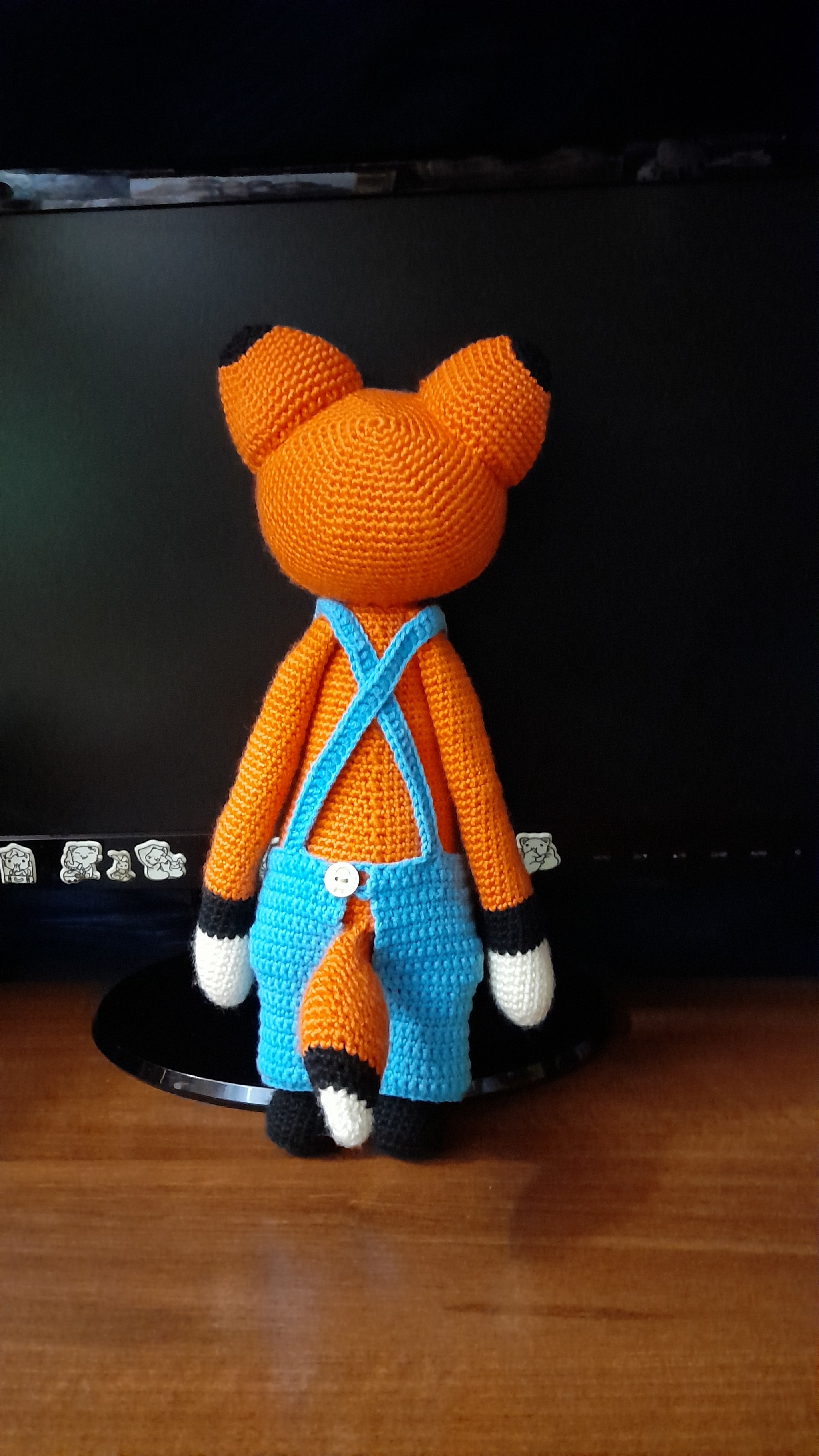 Another fox - My, Fox, Needlework without process, Crochet, Lalilala, Amigurumi, Longpost