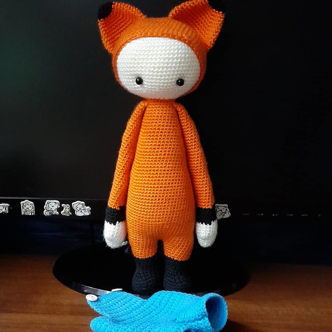 Another fox - My, Fox, Needlework without process, Crochet, Lalilala, Amigurumi, Longpost