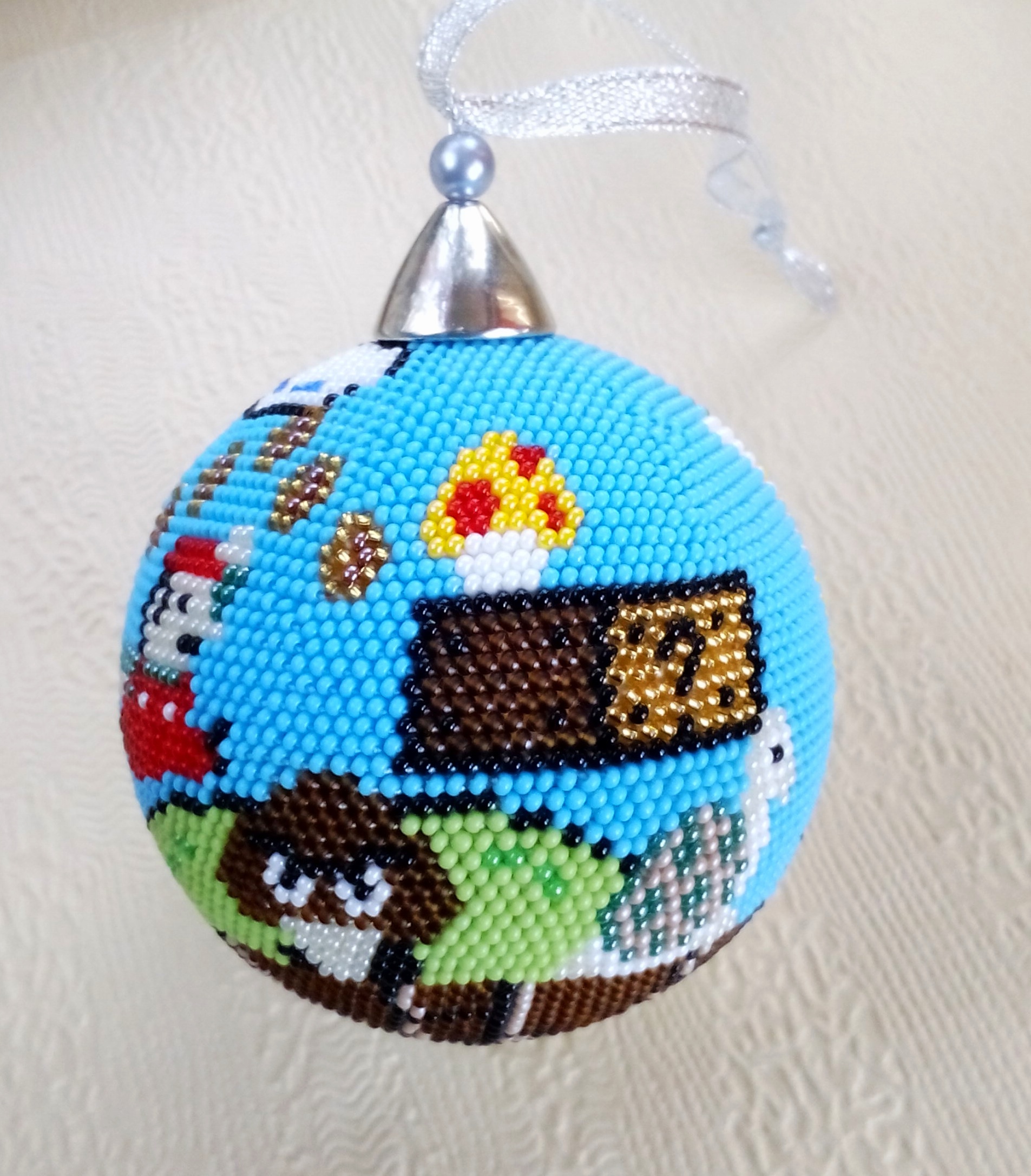 Nostalgia. Mario - My, Dandy Games, Needlework without process, Mario, Crochet, Beads, Ball, Longpost