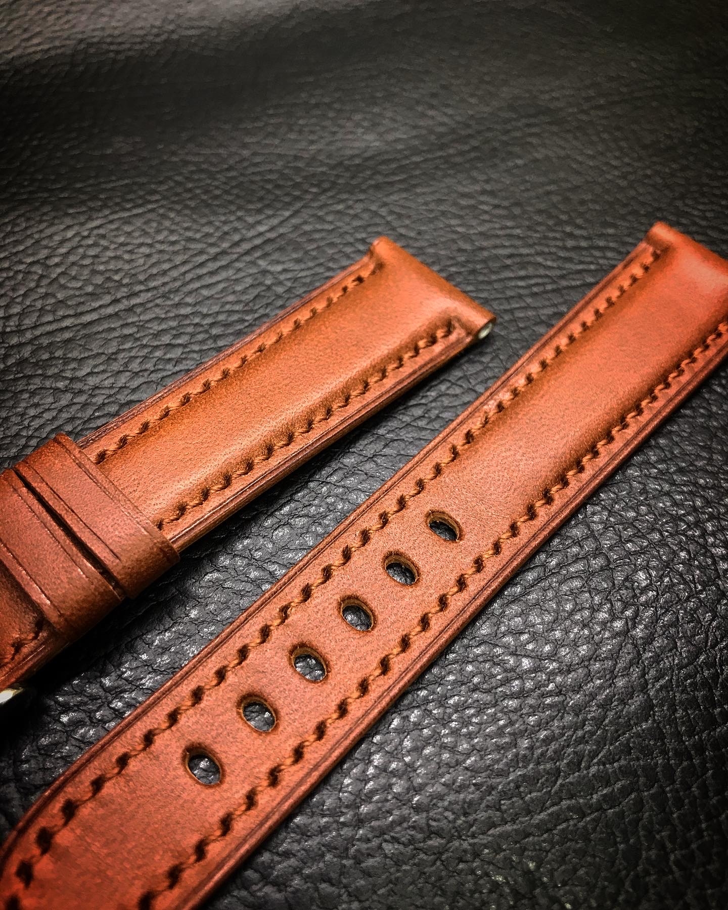 Watch strap - My, Leather, Handmade, With your own hands, Strap, Longpost, Needlework without process, Leather products