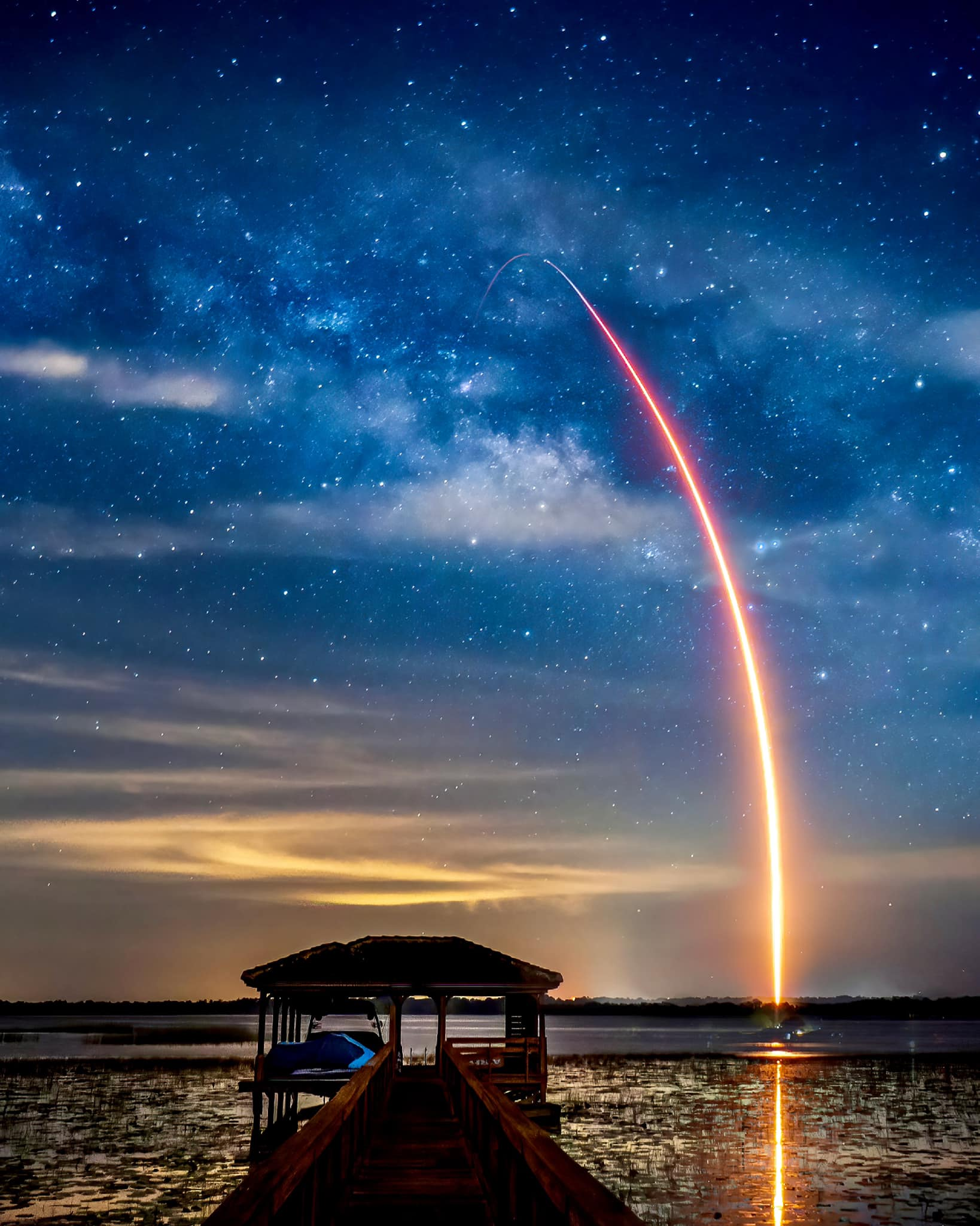 Фотографии с рекордного по части многоразового использования запуска Falcon 9 - SpaceX, Технологии, Ракета-Носитель, Космонавтика, Космос, Илон Маск, США, Starlink, Спутник, Falcon 9, Интернет, Фотография, Длиннопост