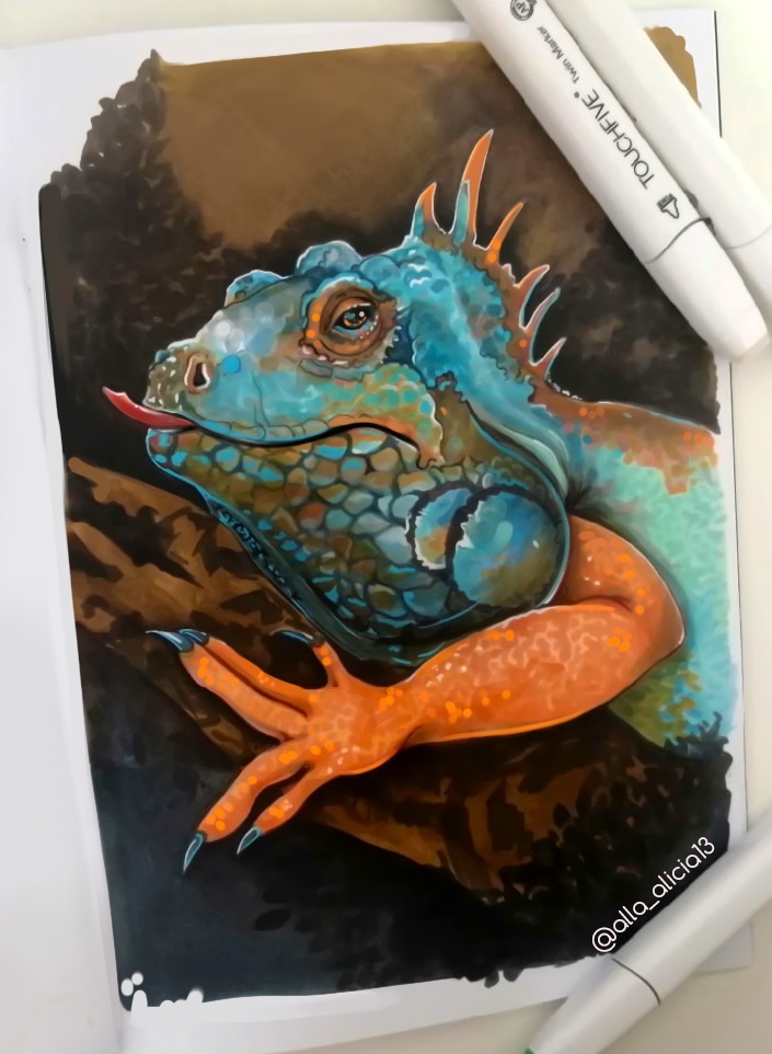 How I discovered drawing with markers - My, Marker, Drawing, Traditional art, Illustrations, Art, Fan art, Grogu, Venom, Animals, Milota, Mushrooms, Artist, Longpost