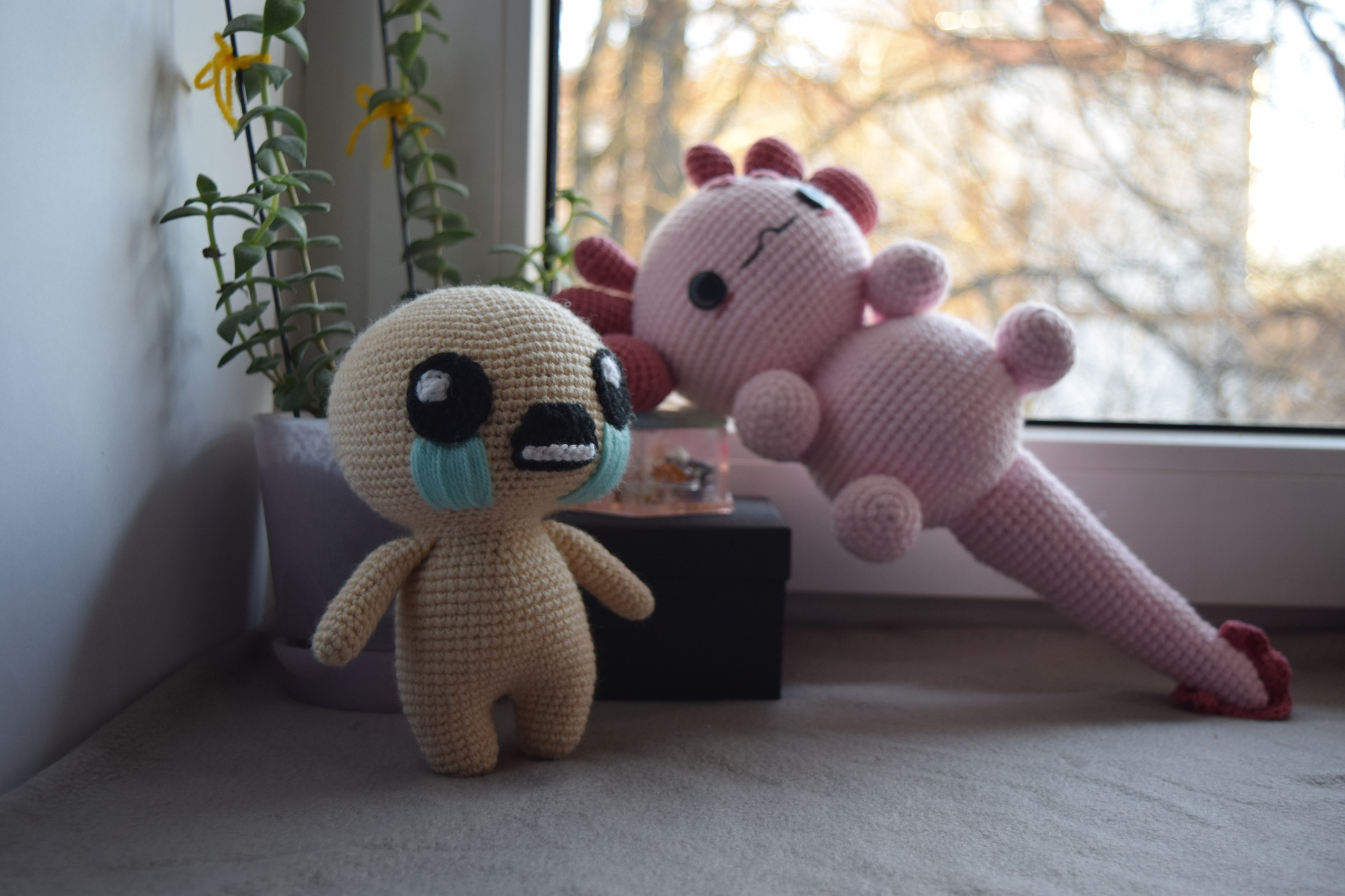 Isaac from the game The Binding of Isaac - My, Crochet, Knitted toys, Mk, With your own hands, Needlework without process, Amigurumi, Isaac, The binding of isaac, The Binding of Isaac: Afterbir, Longpost