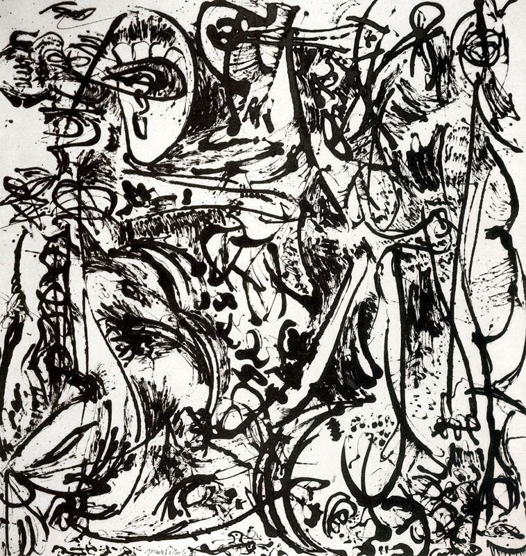 In 2015, Pollock's painting Number 17A sold for $200 million. - My, Jackson Pollock, Painting, Painting, Biography, Expressionism, Longpost