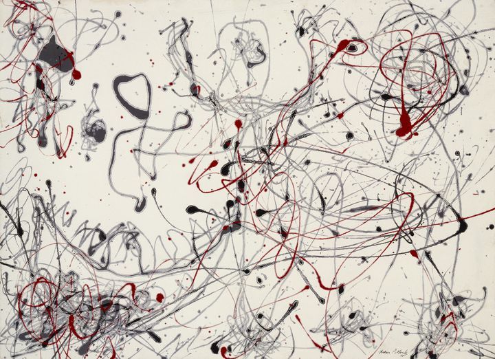 In 2015, Pollock's painting Number 17A sold for $200 million. - My, Jackson Pollock, Painting, Painting, Biography, Expressionism, Longpost