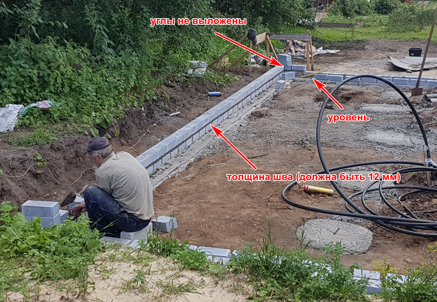 Construction of a quality house by a person who does not know how to build and does not know how to build 6: Basement, word of mouth, and more - My, Setani, Home construction, Video, Longpost