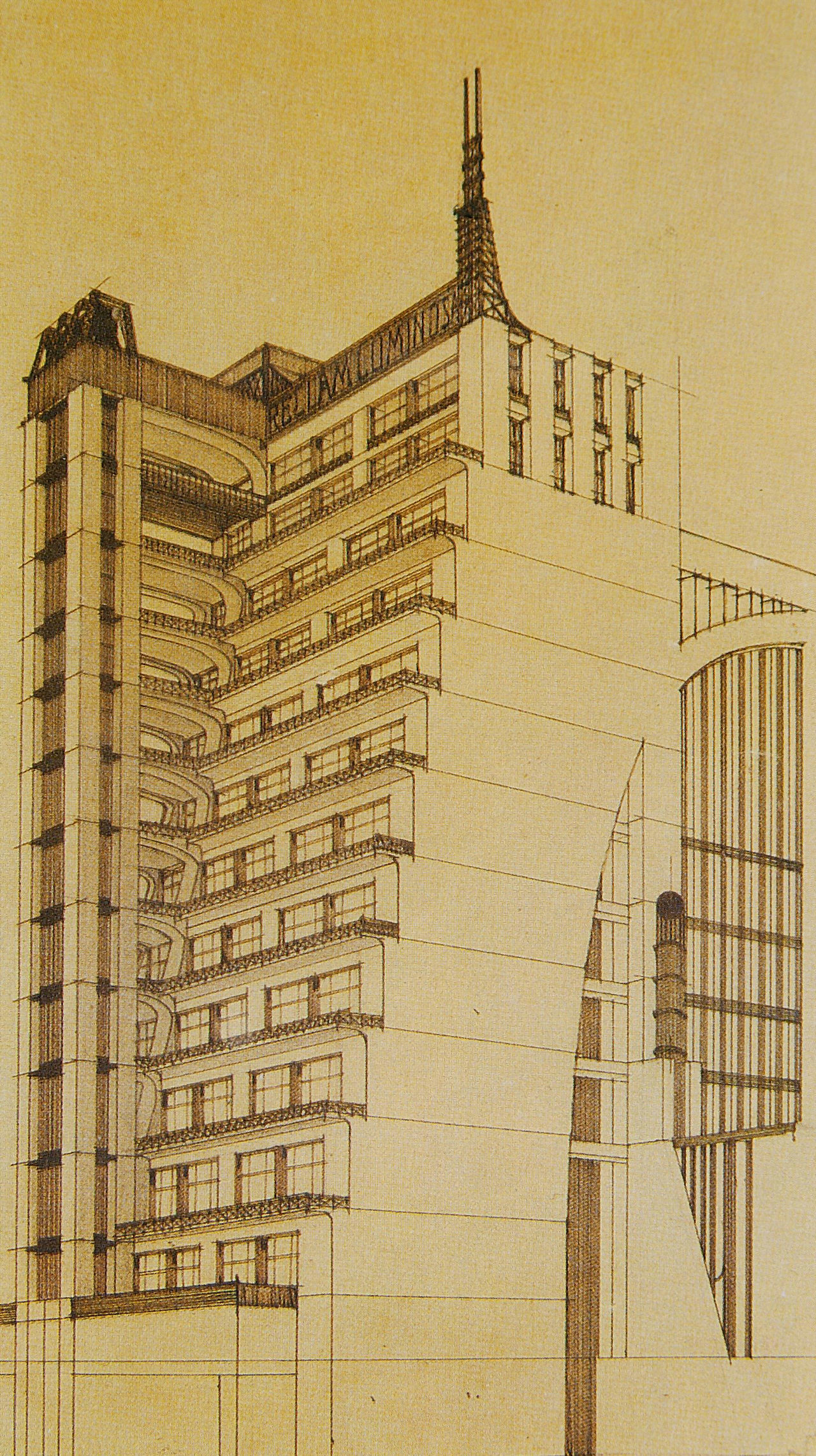 Citta Nuovo (New City) Antonio Sant'Elia, 1914 - Architecture, Futurism, Longpost