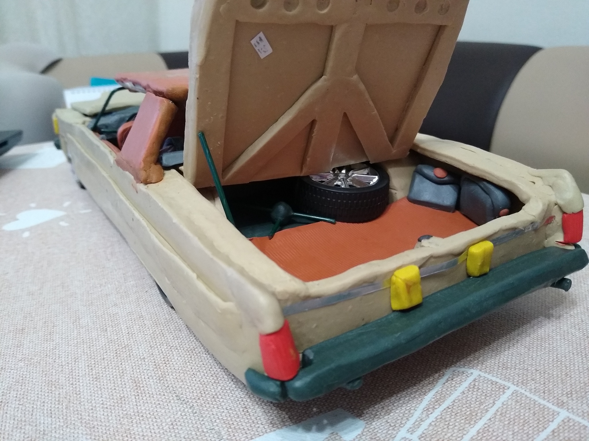 Making an epic Cadillac Deville from plasticine (long post) - My, Plasticine, Лепка, Cadillac, Cadillac DeVille, Modeling, Car, Auto, Longpost