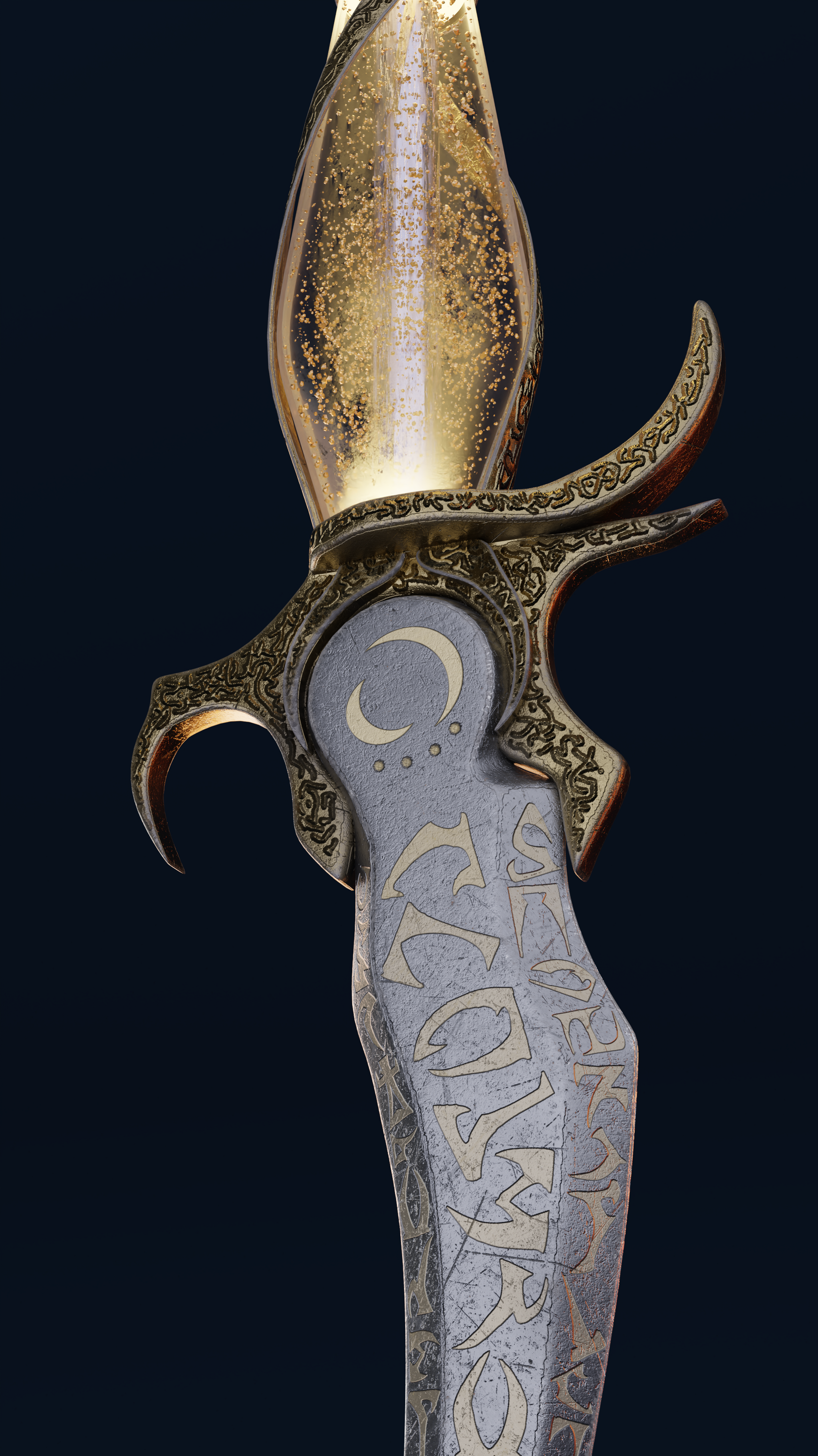 Dagger of Time - My, Blender, Substance painter, Autodesk Maya, 3D modeling, Prince of Persia, Dagger, Video, Longpost