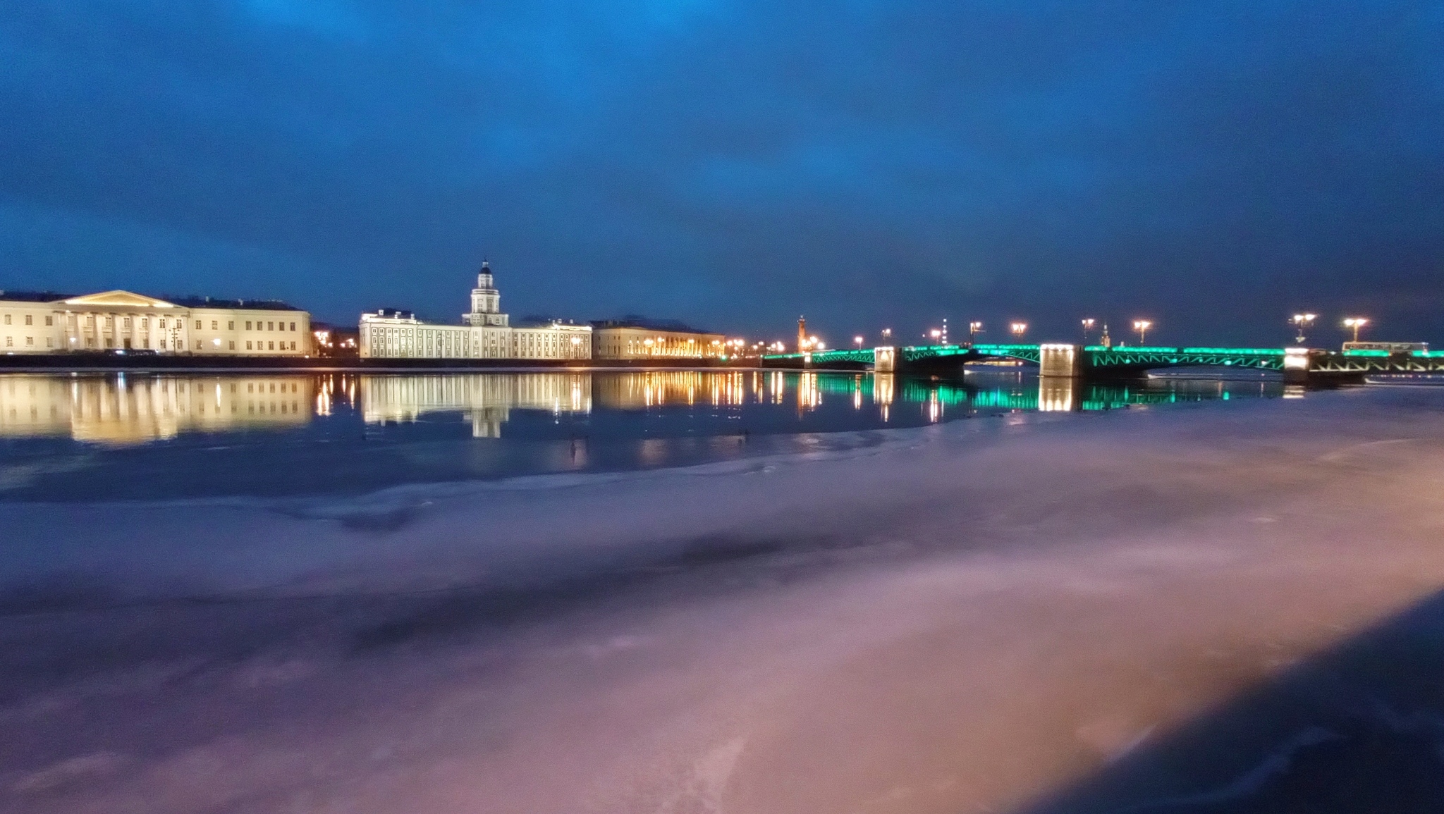 Neva - My, Mobile photography, Beginning photographer, Saint Petersburg, Palace Bridge, Sunset, Longpost