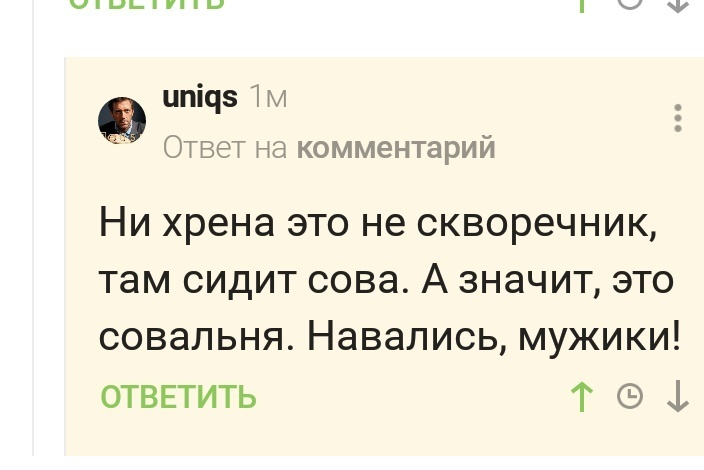 Почему у совы большие глаза - Сова, Скворечник, Фестиваль, Комментарии на Пикабу, Скриншот