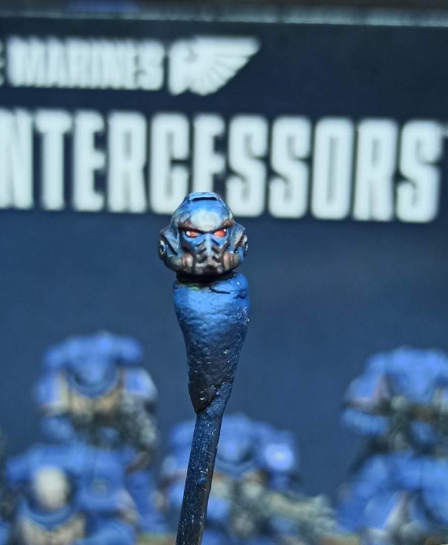 Rusty intercessor - My, Warhammer 40k, Ultramarines, Hobby, Painting miniatures, Longpost