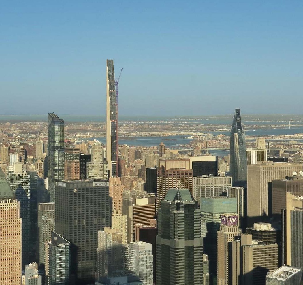 Construction of the world's thintest skyscraper is nearing completion - New York, Architecture, Building, Skyscraper, Longpost