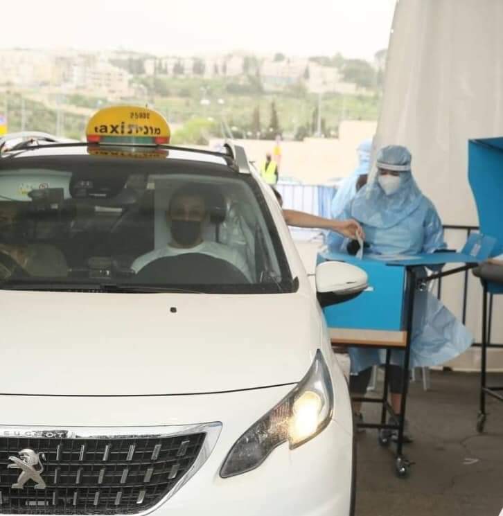 Special polling station - Elections, Israel, Coronavirus, Protection, Protection, Politics, Politics