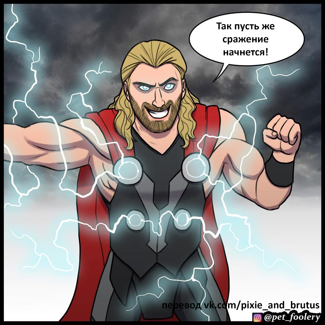 Still worthy - Humor, Comics, Pet foolery, Longpost, Dog, Thor, Mjolnir