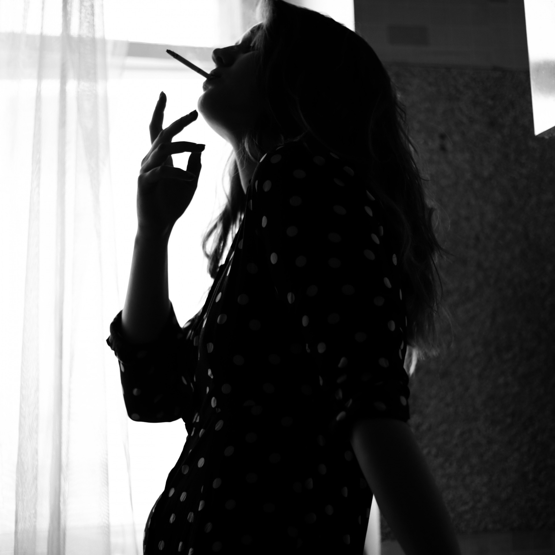 #MarcoPolo10 - My, Behind the scenes, Black and white, Mobile photography, Smoking, 18+, Girls, Cigarettes