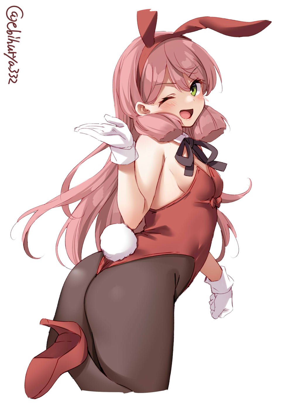 Akashi - Kantai Collection, Akashi, Аниме, Anime Art, Bunnysuit