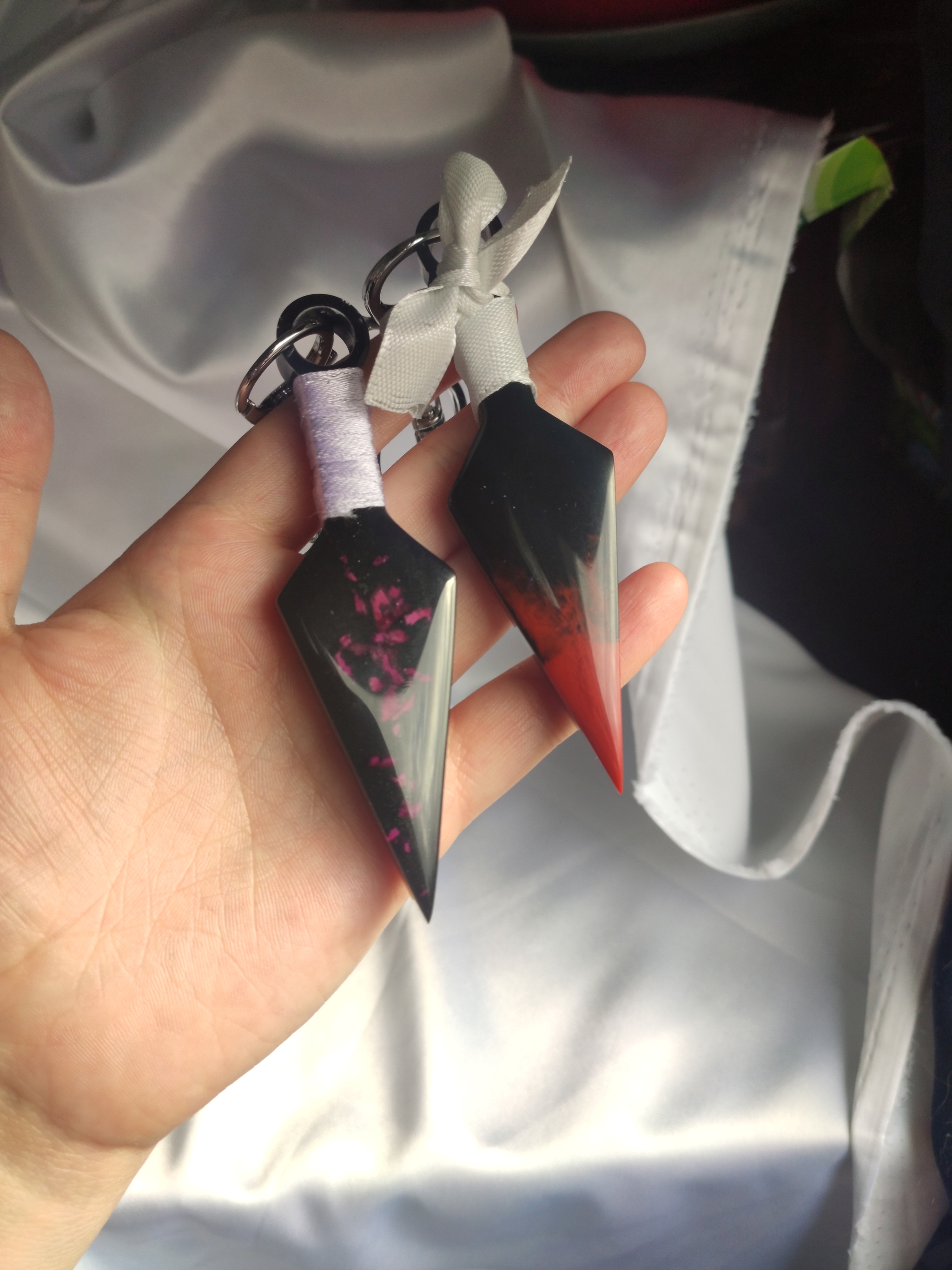 Epoxy mini kunai - My, Needlework without process, Kunai, Handmade