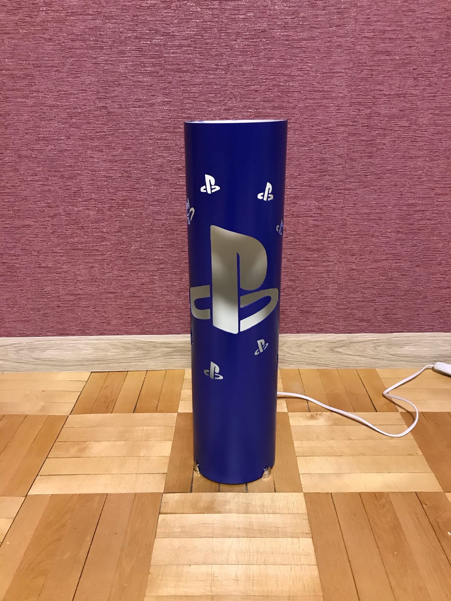 PlayStation lamp as a gift for a gamer - My, Playstation, Lamp, Pvc, Handmade, Longpost, Needlework with process