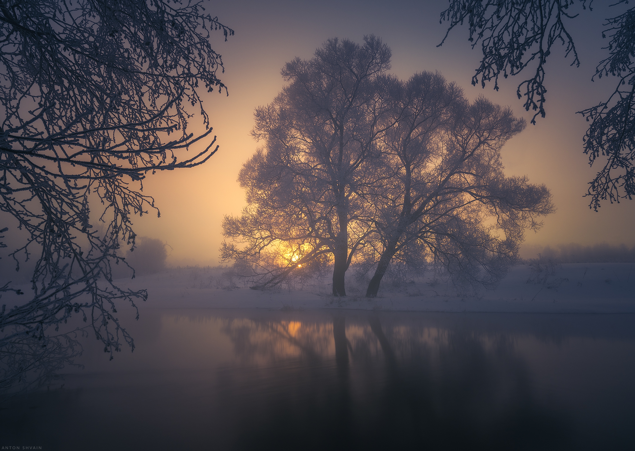 Morning. Freezing. Spring - My, Nature, wildlife, The nature of Russia, Landscape, Sunrises and sunsets, dawn, Moscow region, Canon