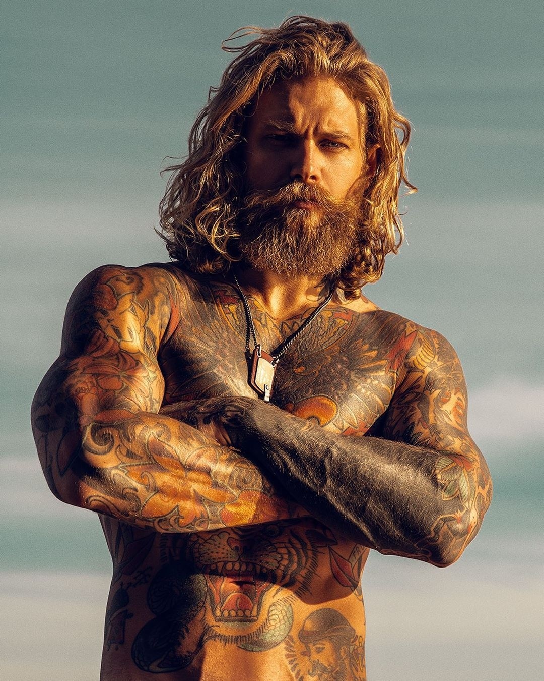 Josh Mario John - NSFW, From the network, Tattoo, Men, Long hair, Playgirl, beauty, Longpost