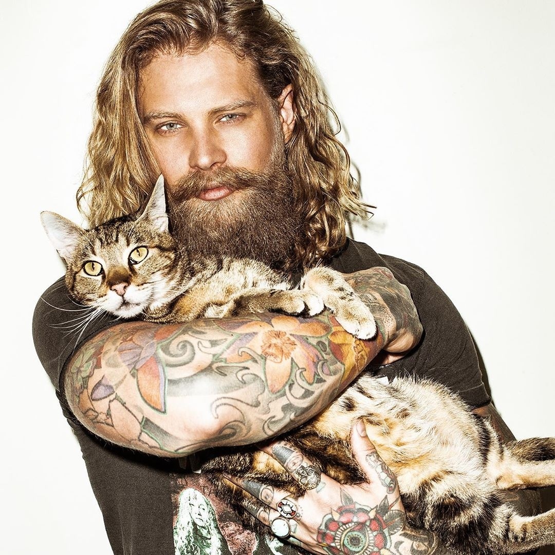 Josh Mario John - NSFW, From the network, Tattoo, Men, Long hair, Playgirl, beauty, Longpost