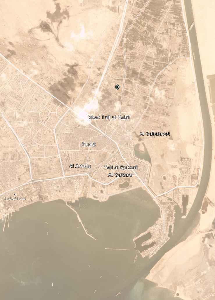 Blocked Suez Canal - Suez canal, Africa, Egypt, Vessel, Container, Pictures from space, Longpost, Ever Given container ship