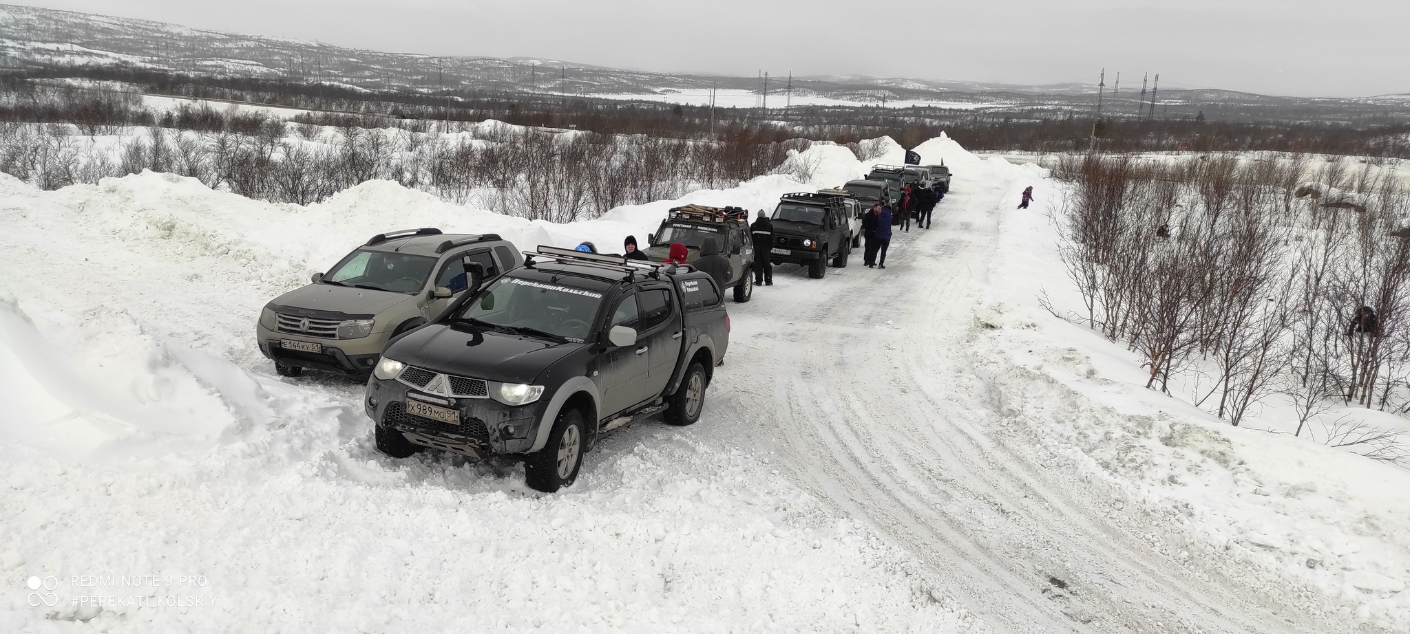 Birthday of the PerekatiKolsky group! Snow, hills and blizzard! Victory over the elements! The horde is assembled! - My, 4x4, Murmansk, Kola Peninsula, Offroad, UAZ, Niva, Renault Duster, Mitsubishi, Ford, Auto, Birthday, Adventures, Jeep, SUV, Company, Chevrolet niva, Nissan, Video, Longpost