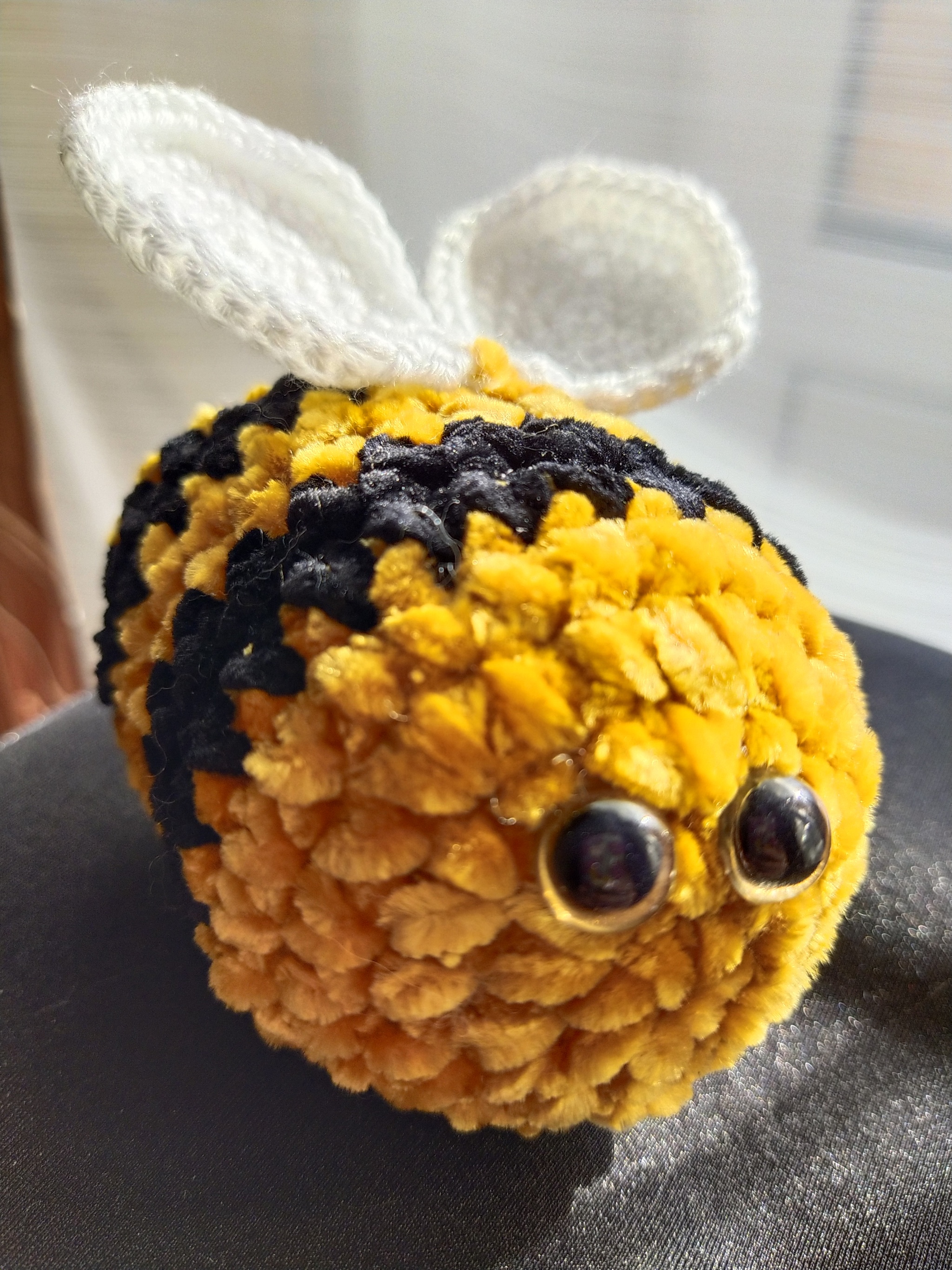 Bee - My, Toys, Bees, Crochet, Needlework without process, Longpost