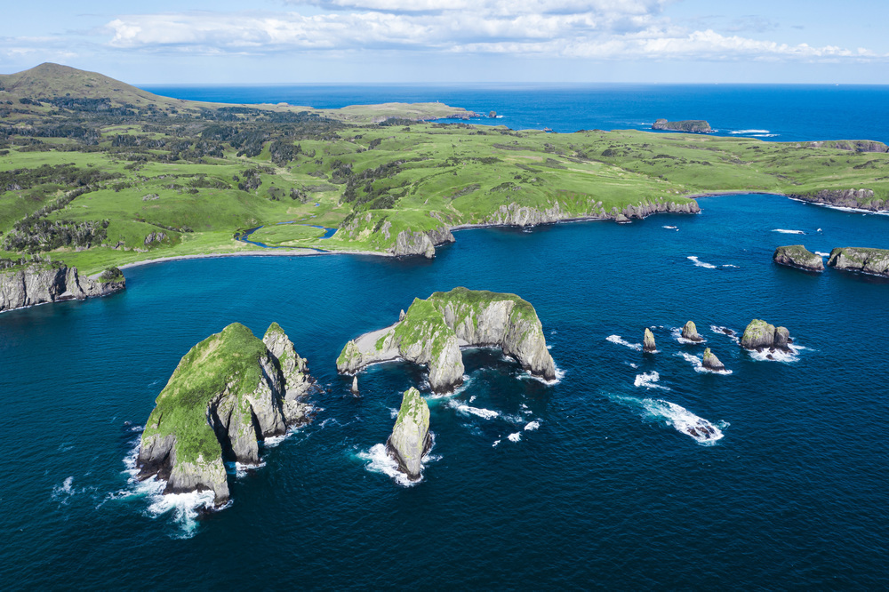 Kuril miracle island Shikotan - Shikotan, Kurile Islands, South Kuril Islands, Sakhalin Region, Sea, Island, Travel across Russia, Longpost, Aerial photography