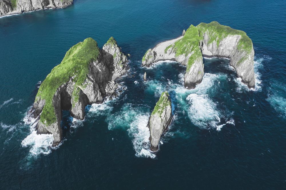 Kuril miracle island Shikotan - Shikotan, Kurile Islands, South Kuril Islands, Sakhalin Region, Sea, Island, Travel across Russia, Longpost, Aerial photography