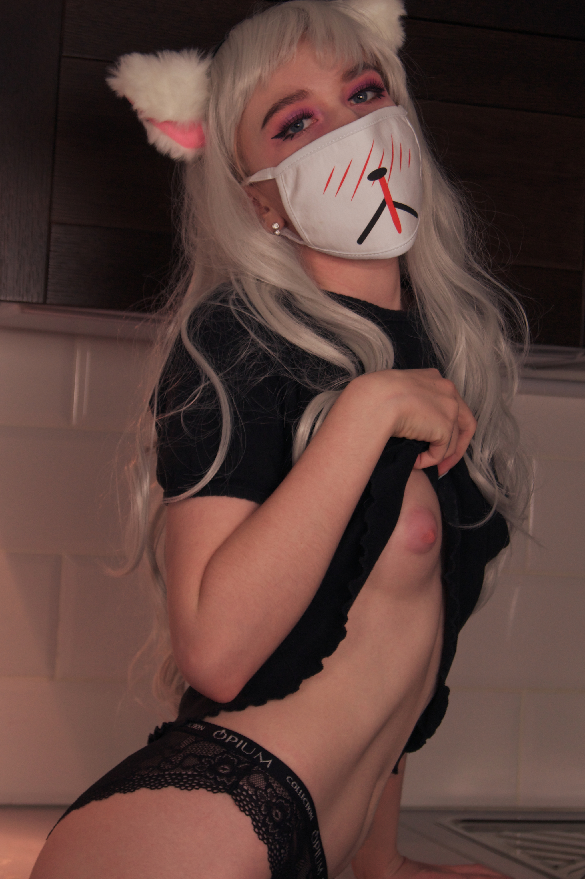 A little more from the photo set - NSFW, My, Boobs, Naked, Erotic, Porn, Beautiful girl, The photo, No face, Cosplay, Longpost