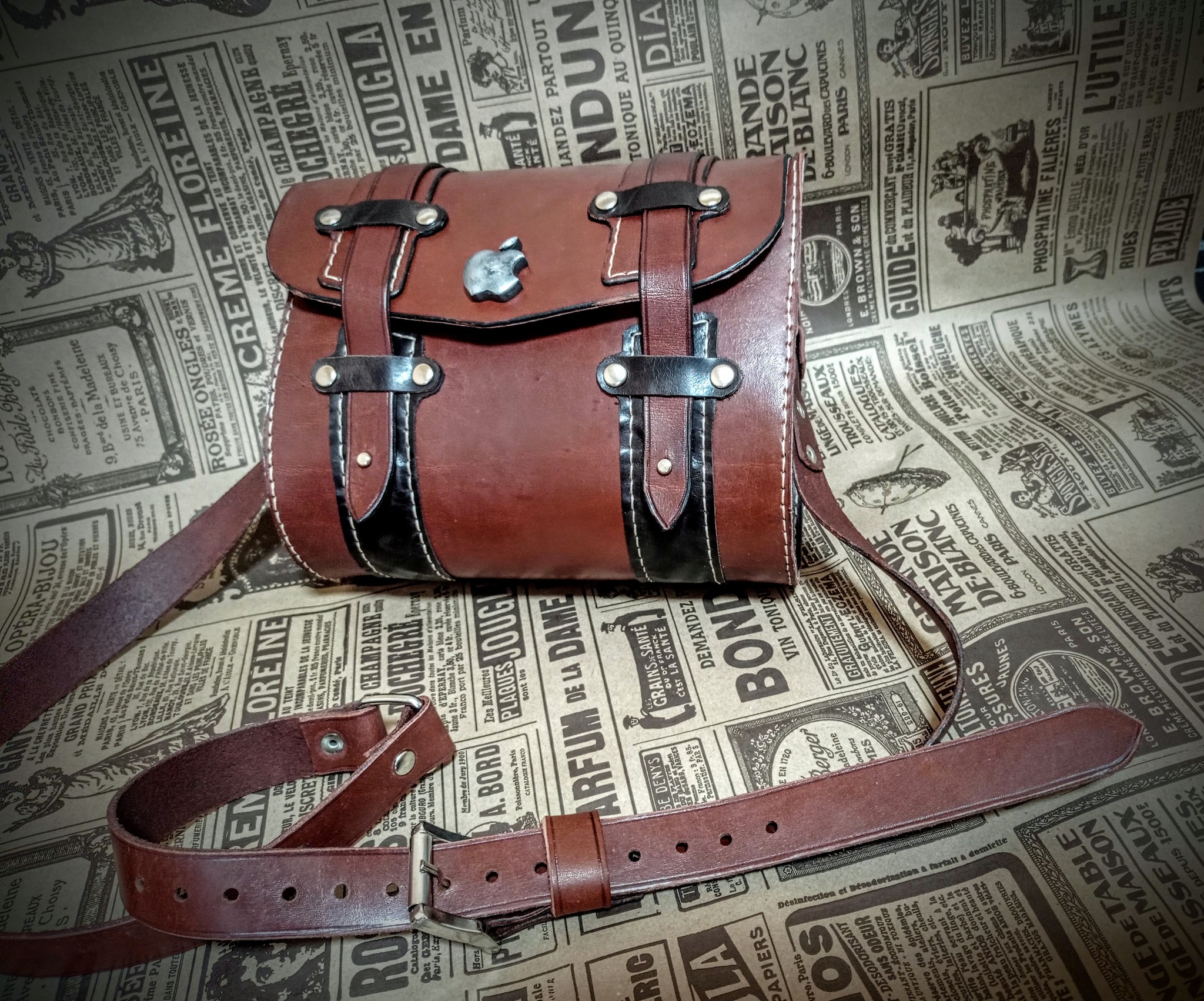 Another experiment - My, Leather products, Lady's bag, Сумка, Longpost