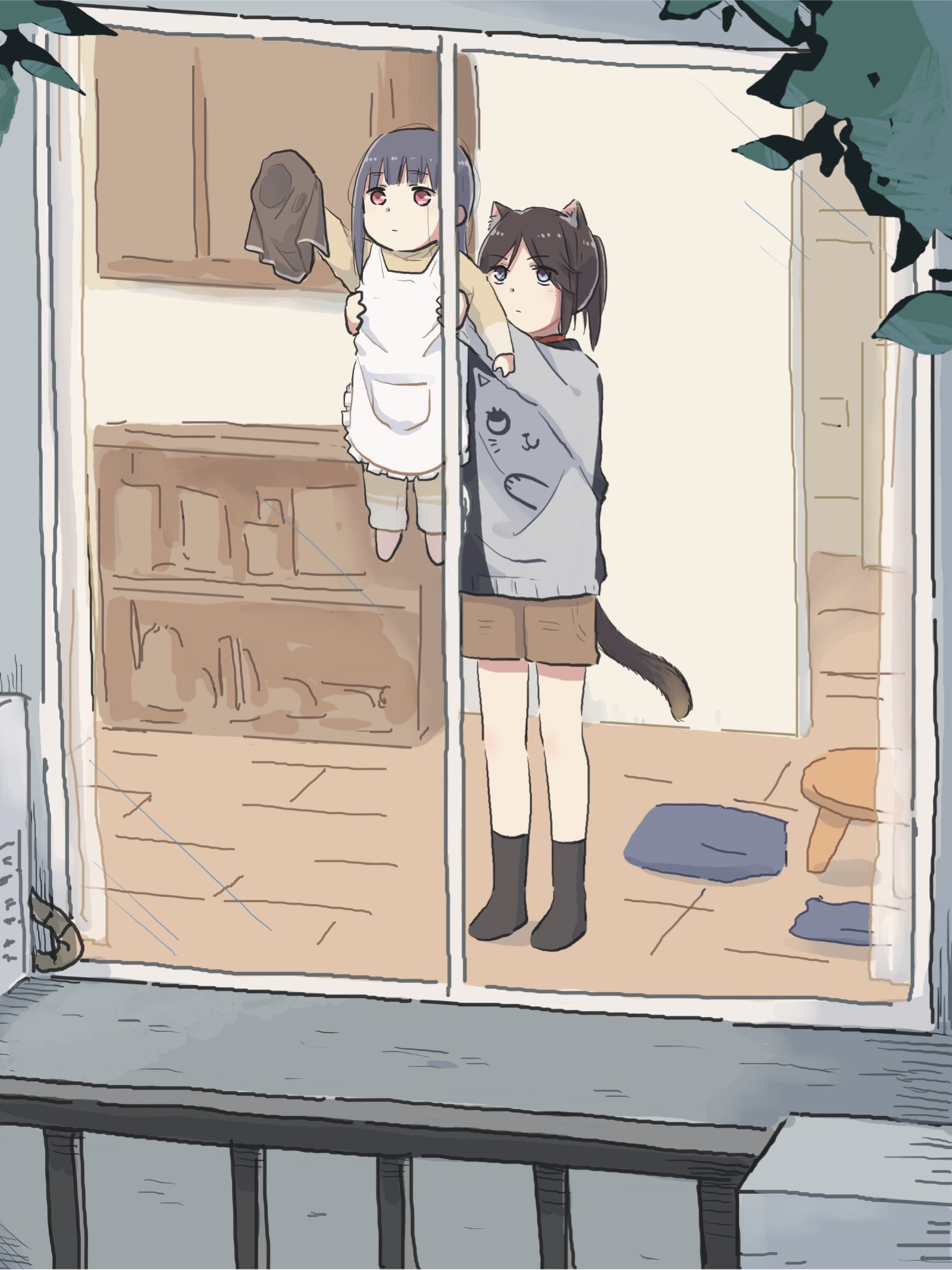 Daily Life with Cat Girl 3 - Anime, Anime art, Lyytoaoitori, Nozomi Kasaki, Mizore Yoroizuka, Neko, Animal ears, Comics, Hibike! Euphonium, Yoshikawa yuuko, Natsuki Nakagawa, Liz and the Blue Bird, Longpost