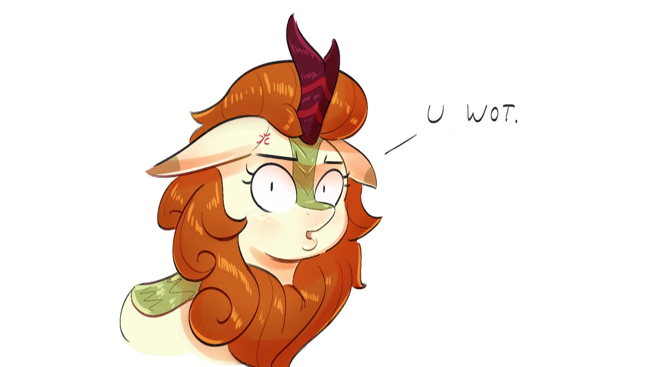 What did you say?! - My little pony, Autumn blaze, MLP Kirin