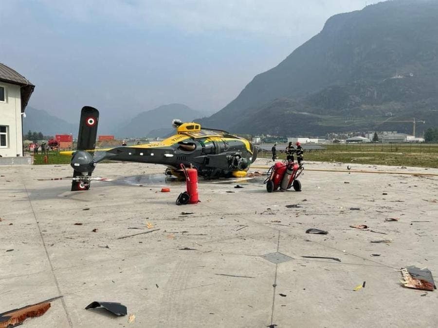 Italy's financial guard lost an almost new helicopter - Helicopter, Crash, Italy, Guard, Police, Video, Longpost