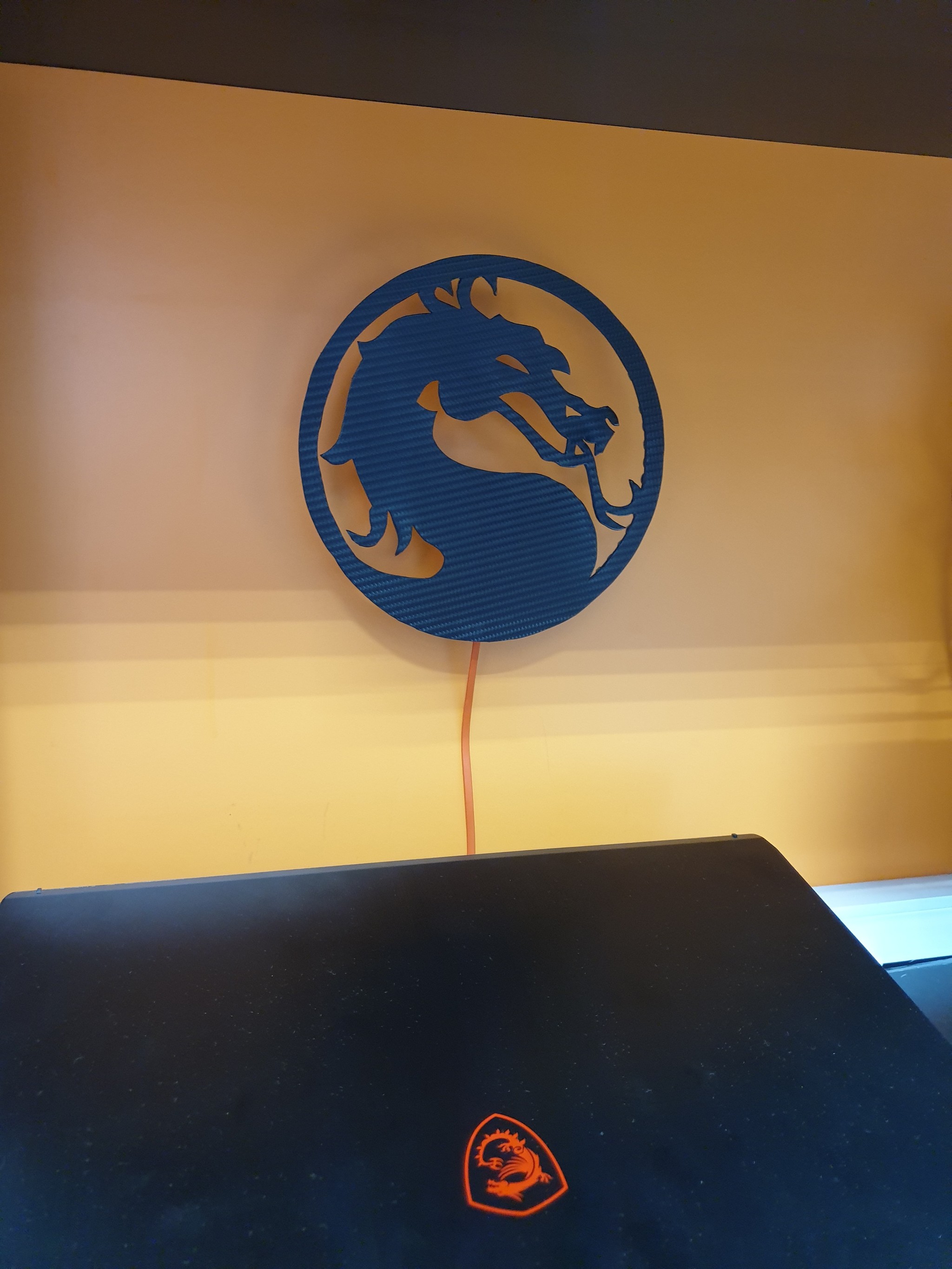 DIY Mortal Kombat led lamp Светильник своими руками | Пикабу