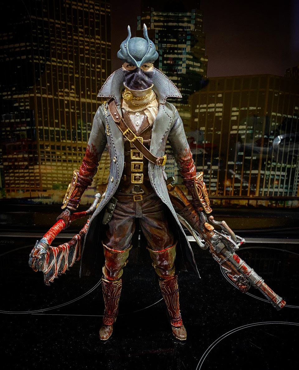 Bloodborne Hunter - My, Bloodborne, Handmade, Polymer clay, Sculpture, Longpost, Needlework without process