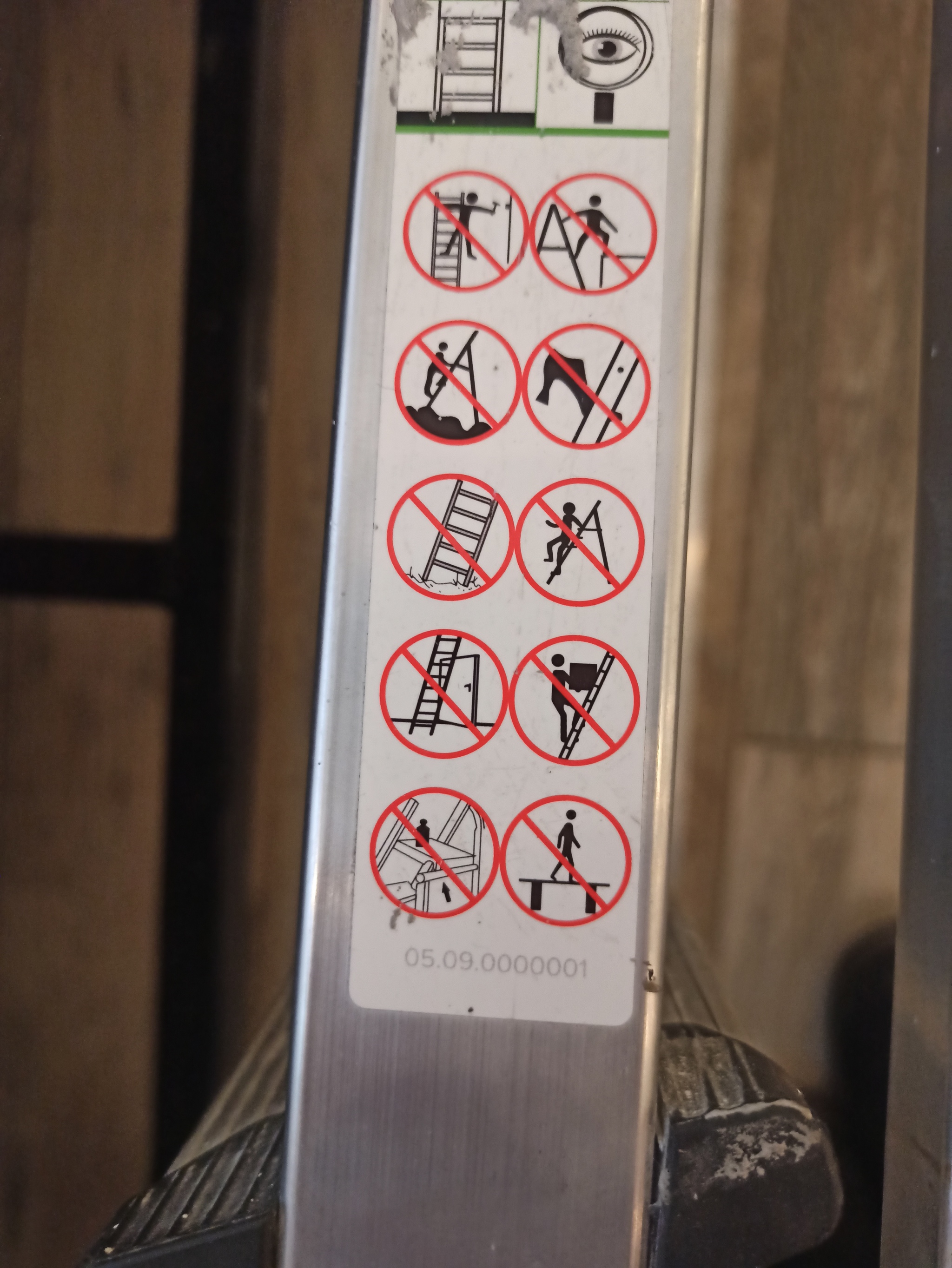 And why do I need a stepladder then...?! - My, The photo, Ladder, Ban