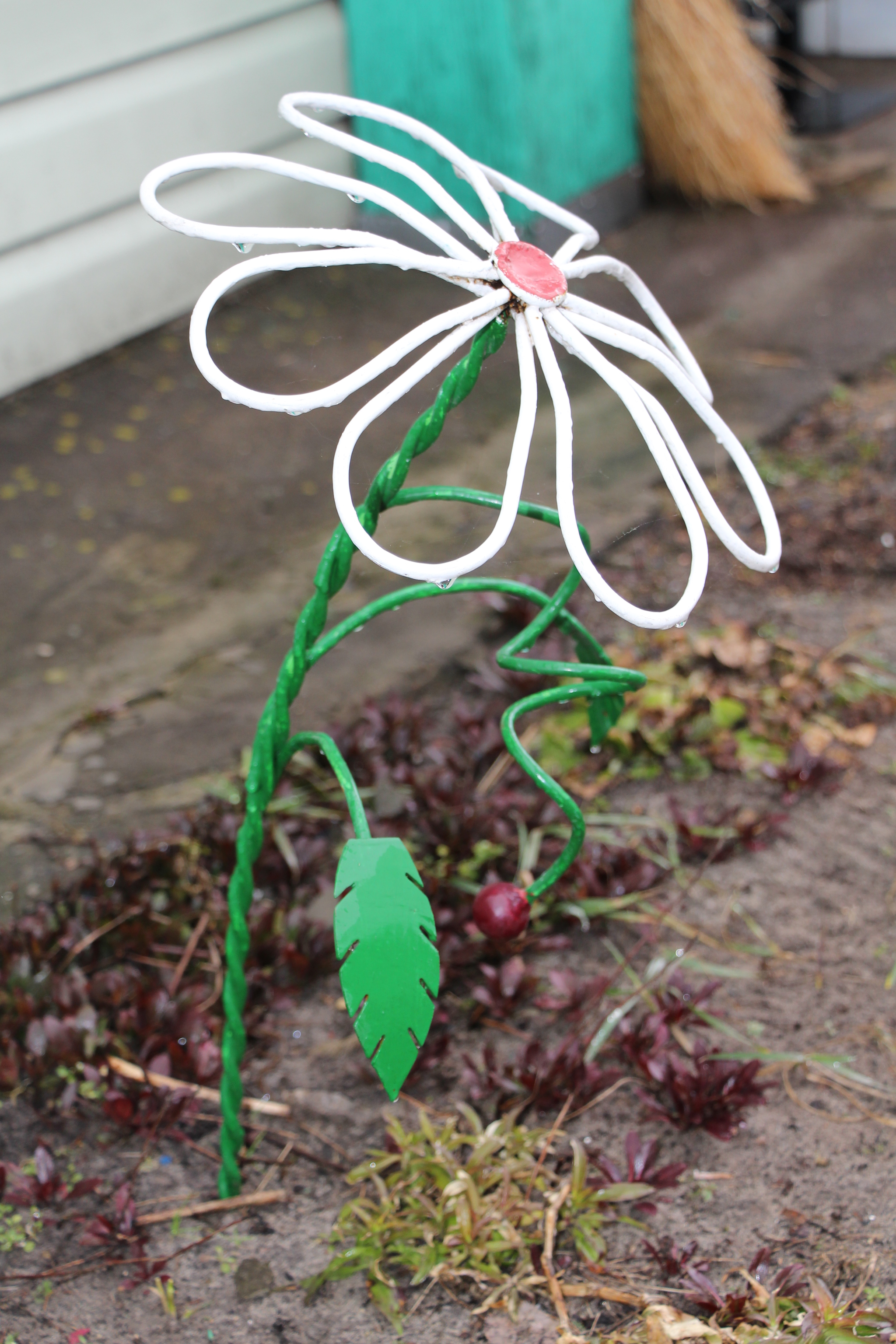 Metal crafts - My, Brazier, the Rose, Welding, Crafts, Metal, Chamomile, Reeds, Longpost, Needlework without process