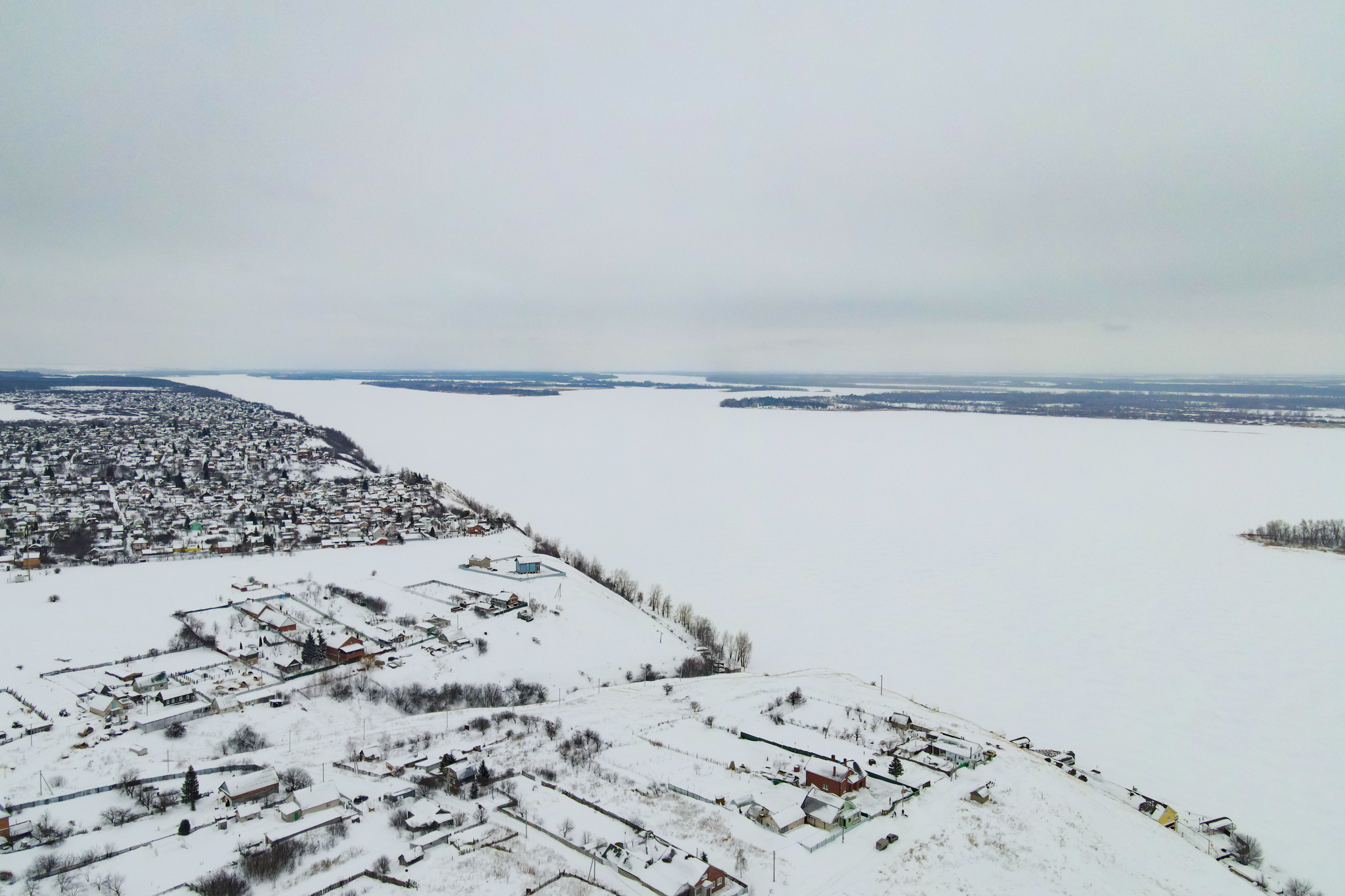 170 kilometers on ice. Winter passage of the Zhigulevskaya Circumnavigation. Part 2 - My, Tourism, Travels, Video, Longpost