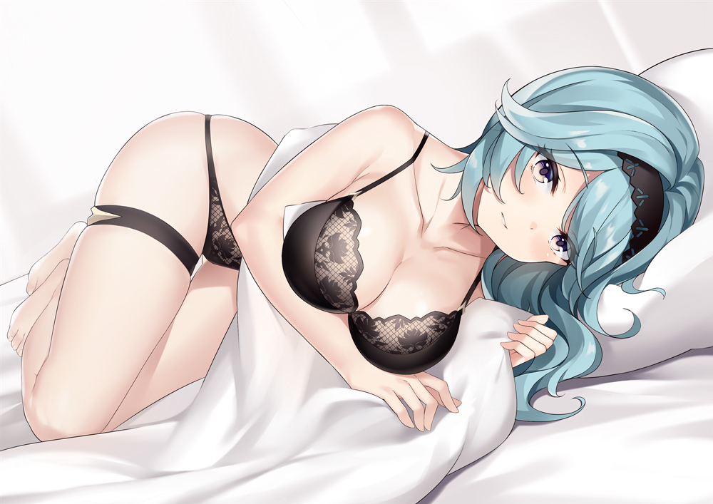 Eula - NSFW, Anime, Anime art, Genshin impact, Eula (Genshin Impact), Underwear, Breast, Pantsu